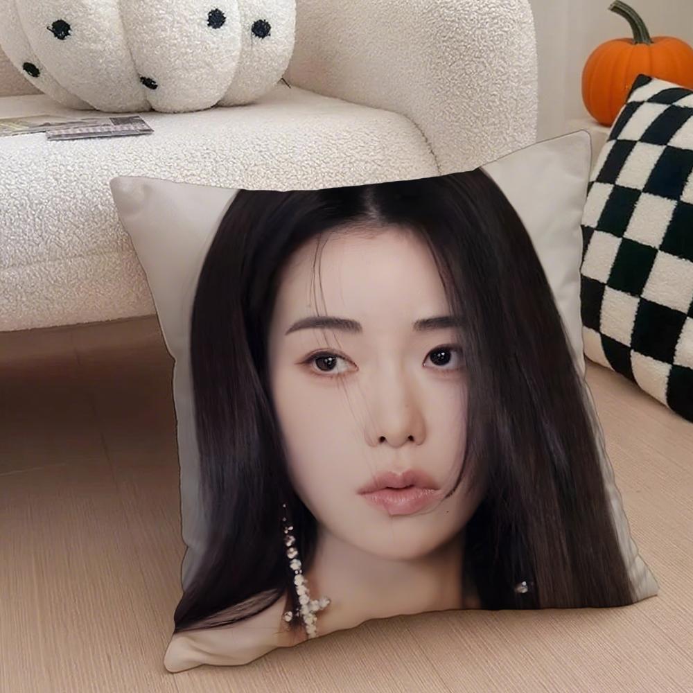 Actor Seductive LLim Jiyeon Cushion Cover Throw Pillow Cover Hidden Button Durable Polyester Chair Cushion