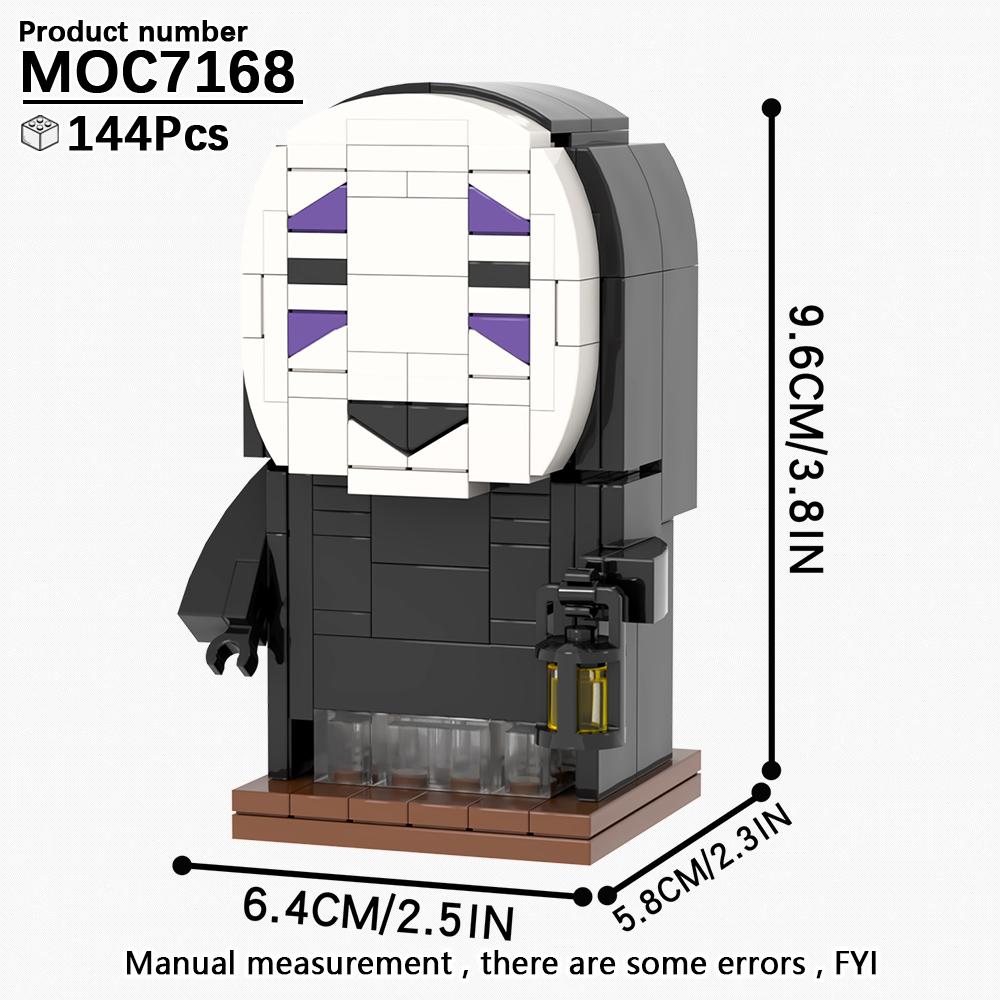 MOOXI New Halloween Horror Movie Games BrickHeadzed Children Toy MOC Brick Gift Assembly Model Kit For Adults Building Block Set