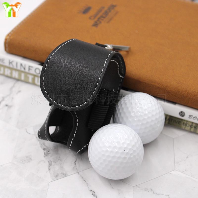 Leather Waist-Mounted Golf Ball Pouch | Outdoor Sports Storage Bag