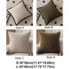 Retro Cushion Cover Black Border Waist Pillow Cover French Medieval Style Pillowcase  Hotel