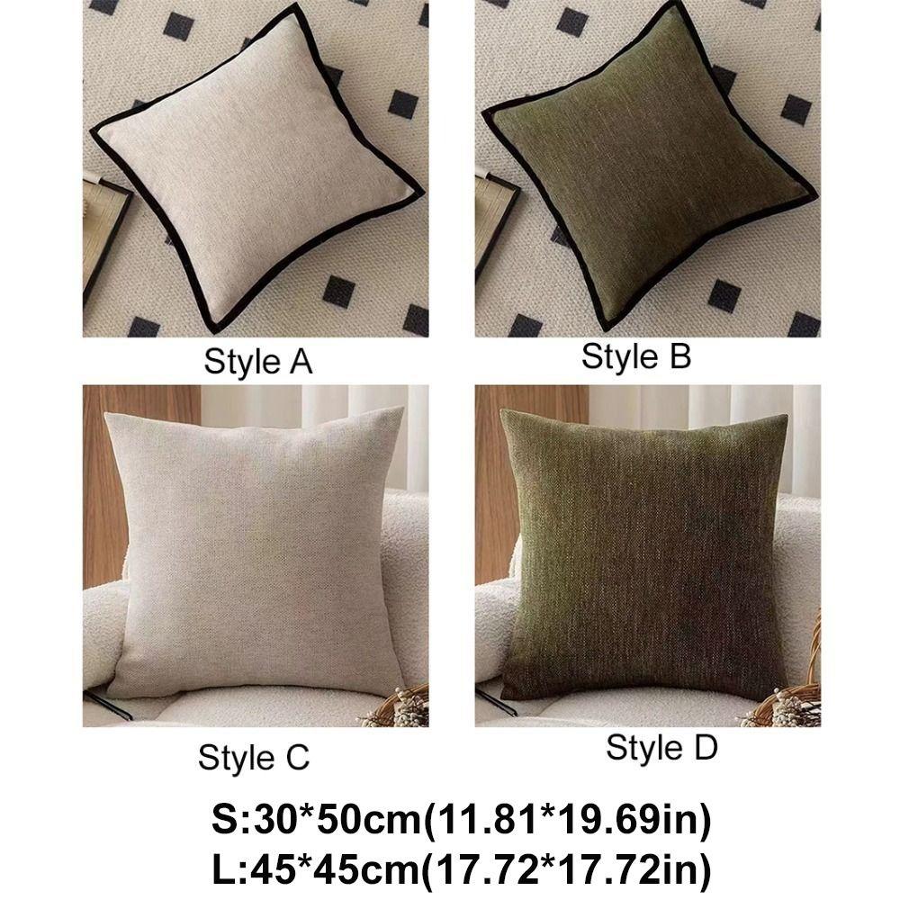 Retro Cushion Cover Black Border Waist Pillow Cover French Medieval Style Pillowcase  Hotel