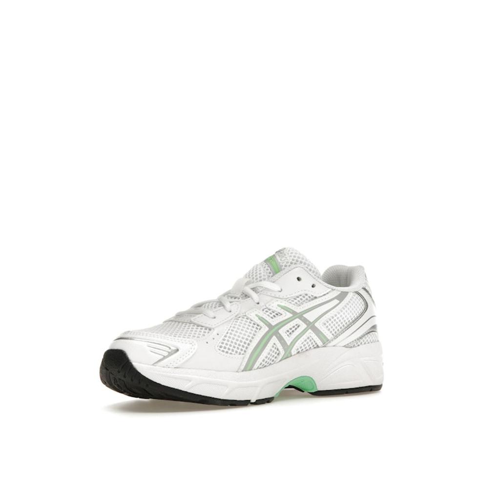 ASICS Gel 1130 GS White Piedmont Grey Green Kids Sneakers 1204A163-106