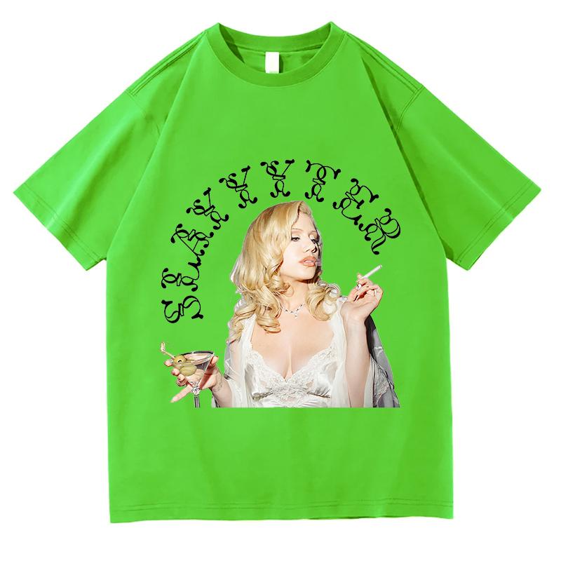 

Slayyyter WORT GIRL IN AMERICA Tshirts Pure Cotton for Summer Oneck Teeshirt Soft Comfortable Short Sleeve Camisetas Clothes 4XL
