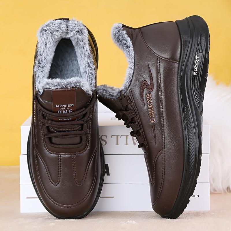 Men Winter Snow Boots Warm Casual Outdoor Shoes Wear‑Resistant Anti‑Slip Round Toe Cold‑Resistant for Daily Commute Urban Wear