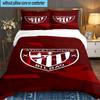 3PCS Football Athletic  Bedding set,Ideal for1pc Duvet Cover And 2pcs Pillowcases Perfect for Christmas gift,Ideal for Bedroom, Dormitory