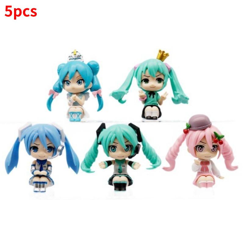 Miku Hatsune Action Figure Anime Doll Collectible Toy Model Kawaii Gift Display