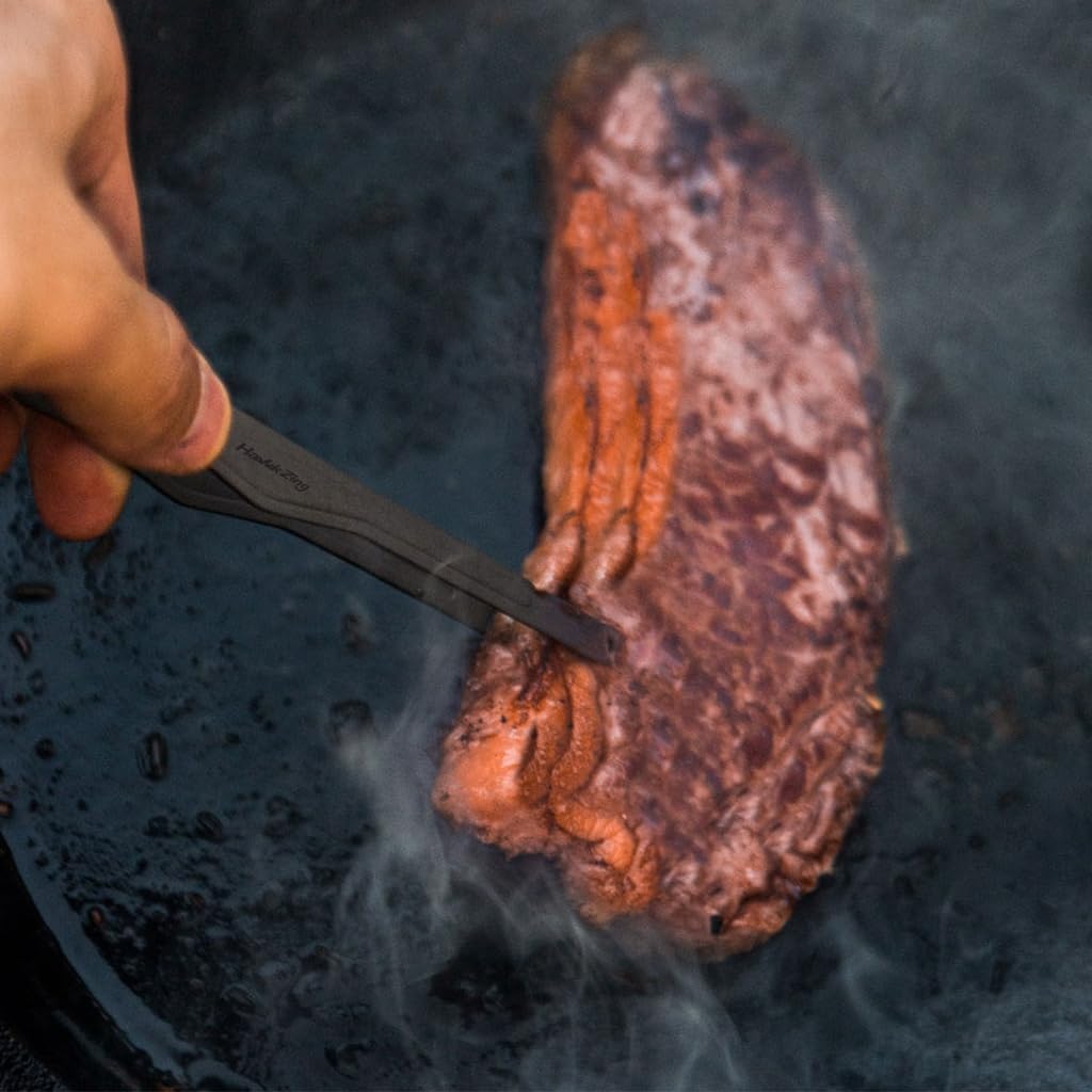 Hawk Zing Titanium Yakiniku Barbecue of Titanium Tongs, Tongs, Rust-proof, Heat-resistant, Antibacterial, Lightweight, Anti-slip, BBQ, Camping, (Pack