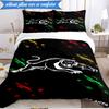 3PCS Panther Panthers Spirit Bedding Set 2D Printing (Includes 1 Duvet Cover + 2 Pillowcases Coreless), Bedroom decor,Fan Gift