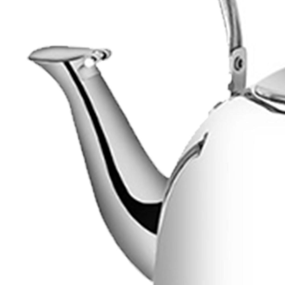 Stainless Steel Stovetop Teapot Folding Handle Whistling Tea Kettle Stovetop Kettle  Tea Brewing