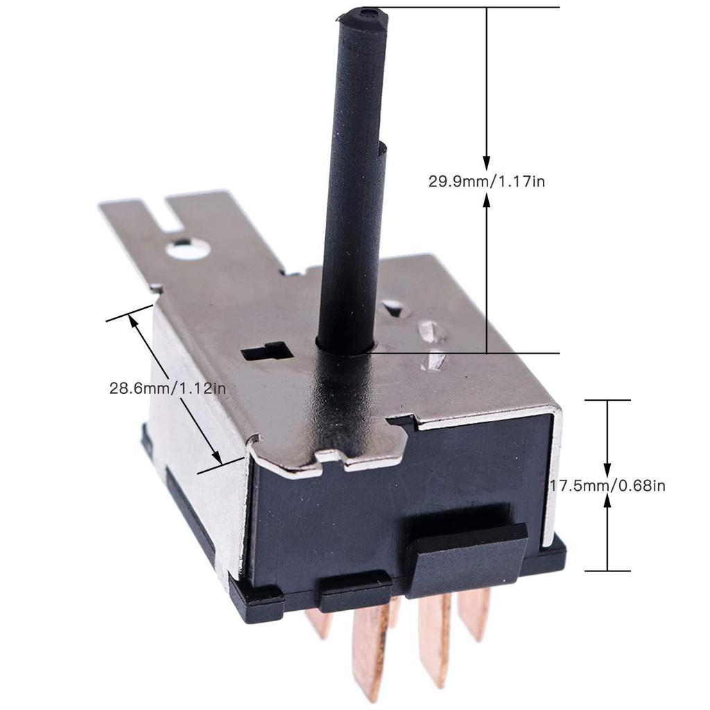 Jeep/Dodge 3-Speed AC Blower Fan Switch (Part: LR-AC050)