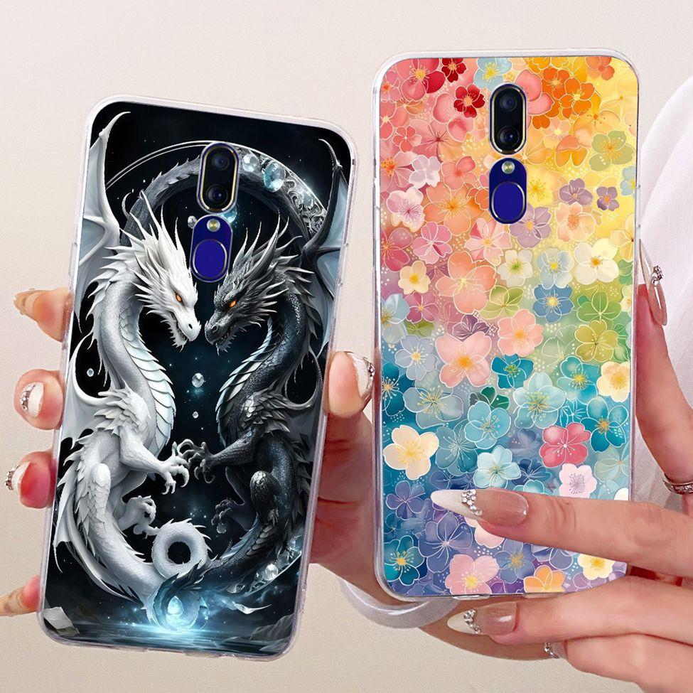 For Oppo F11 Case Cover Luxury Butterfly Love Fashion Flowers Cool Painted Phone Casing For Oppo CPH1913 CPH1911