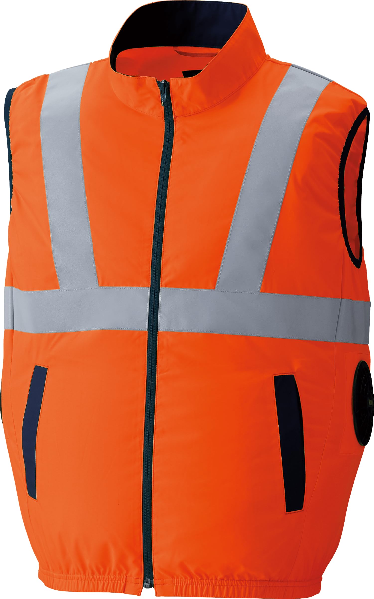 ASAHICHO Vest Use Fluorescent Orange 9210 60 L Air-Conditioned Clothing® High-Visibility (Side Fan) Spring/Summer
