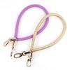 60cm Black PU Leather Woven Bag Handle Strap - Imitation Leather Shoulder Accessory
