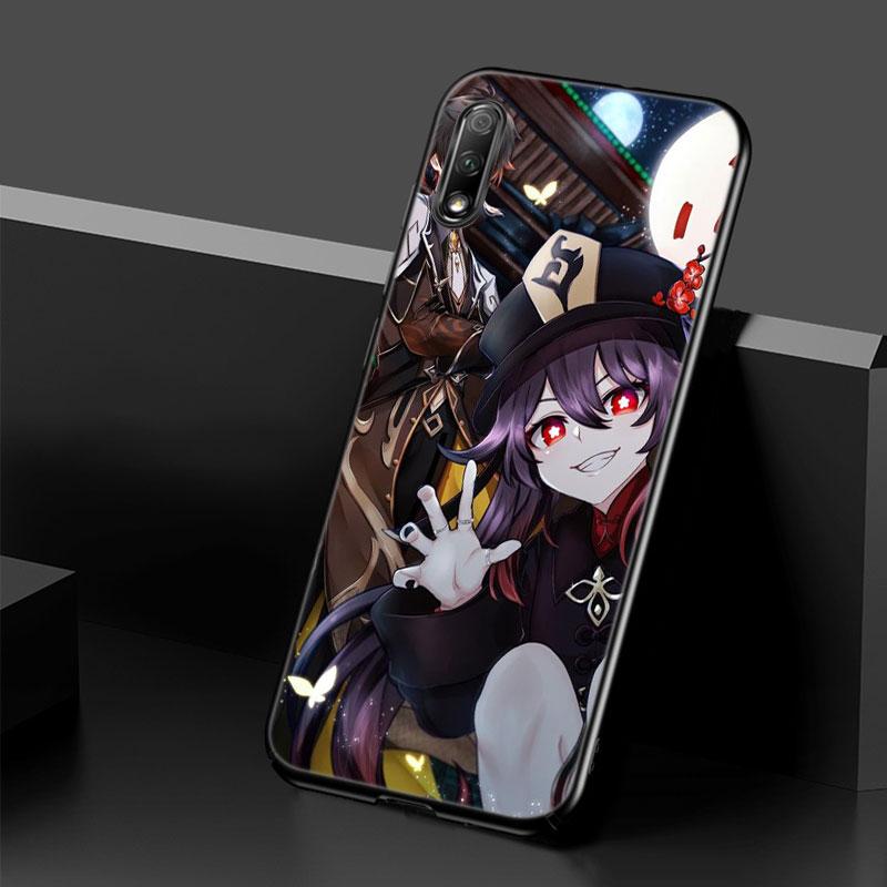 Genshin Impact Hutao Case For Huawei Honor 10X Lite 7A 8A 9X 20 Pro 7S 8C 8S 8X 9A 9C 10i 20i 30i 20E 20S 8 10 Lite Black Cover
