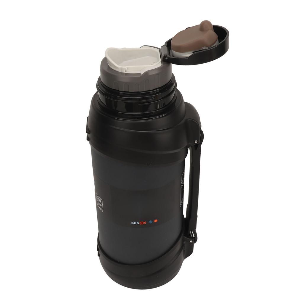 Vacuum Water Bottles 2000ml Stainless Steel 24 Hours Warm Portable Insulated Bottle with Cup Strap