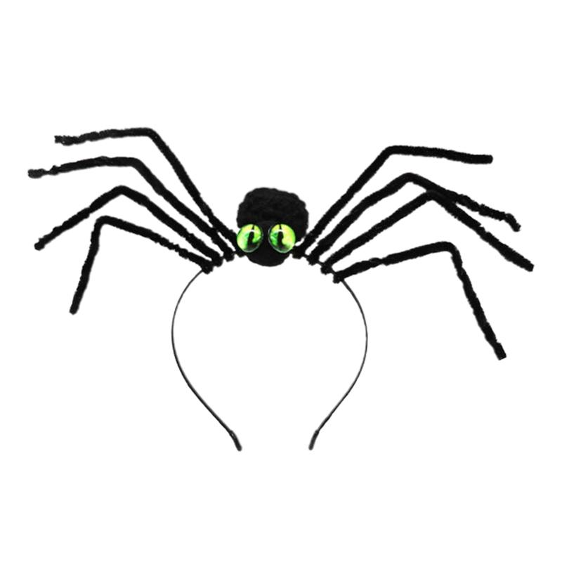 Spider Headband Halloween Goth Headband Halloween Tiara Hair Hoop Photo Shoot Hairbands Women Gothic Hair Accessories