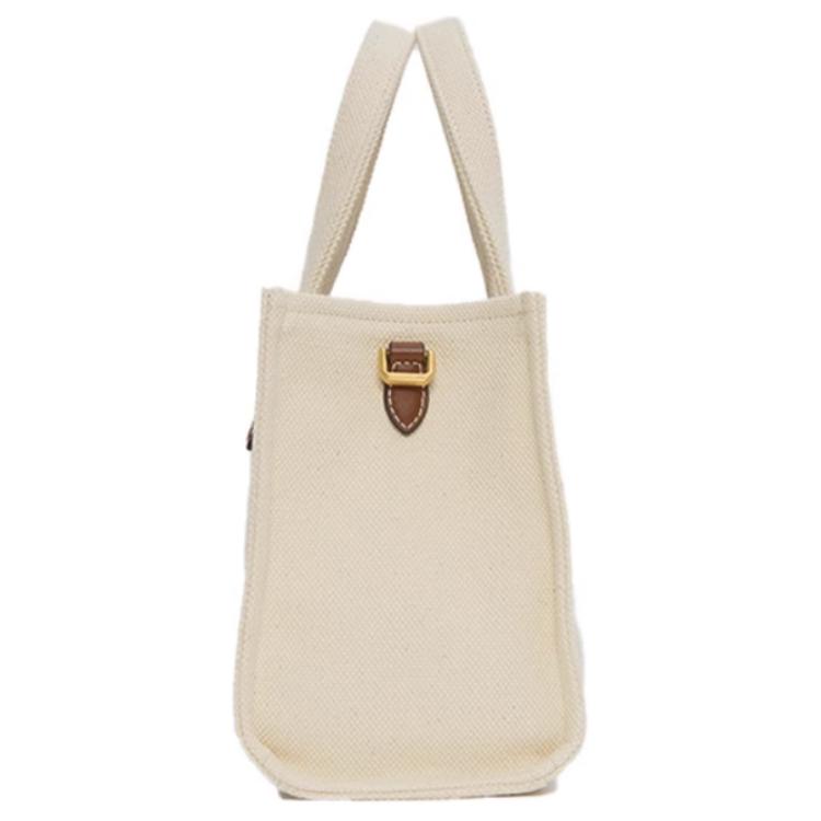 Bally Logo Micro Mark Fabric Tote Bag Shopping Bag Shoulder Crossbody Handbag Medium Women Tote Bags Natural 6310434
