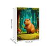 24Days Advent Capybara Toy Christmas Countdown Calendar 2D Flat Acrylic Pendant For Festive Car Rearview Stocking Stuffer Mantel