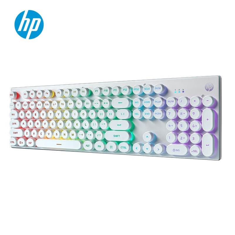 

HP K500Y Retro Punk Round Keycap Backlit Wired Keyboard Wired