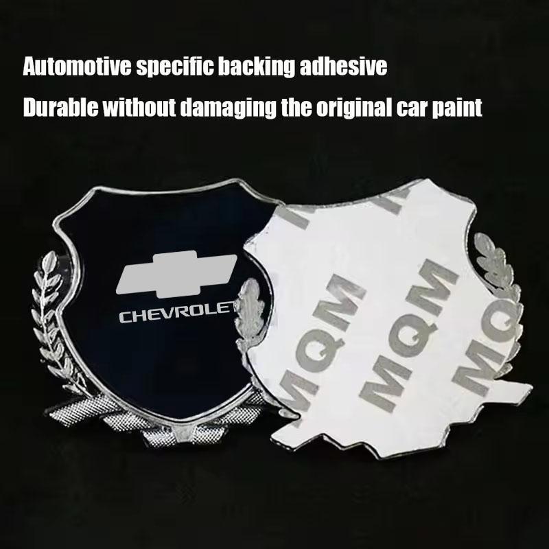 Zinc Alloy Car Fender Emblem Laser Logo Window Badge for Chevrolet CRUZE IMPALA AVEO CAPTIVA EQUINOx LACETTI MALIBU