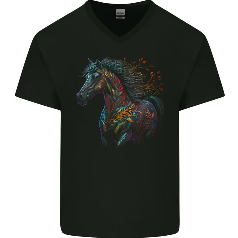 

A colorful horse costume branded cotton t-shirt for men - Men s Summer Cotton Graphic Tee S разноцветный