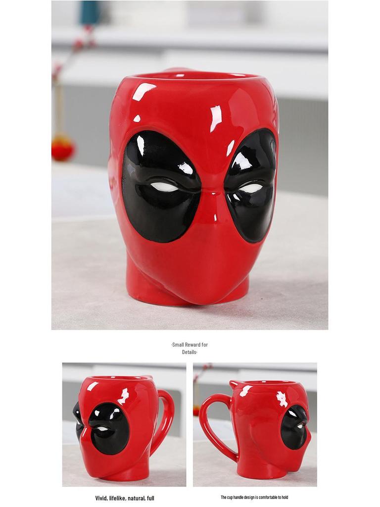 Avengers Superhero Ceramic Mug: Featuring Superman, Thor, Iron Man, Spider-Man, and Batman