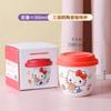 Ceramic 300Ml Coffee Mug With Silicone Lid Cute Kitty My Melody Milk Cup Cute Kawaii Gift For Women Girls Home Office Couple