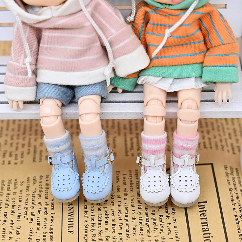 niannyyhouse Obitsu doll shoes Obitsu 11cm doll shoes Nendoroid shoes Obitsu 11 shoes for OB11 (blue)