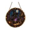 Holiday Party Hanging Adornments Halloween Acrylic Puzzle Sun Catcher, DIY Spooky Suncatcher Kit, Rainbow Light Shadow Craft Gothic Stained