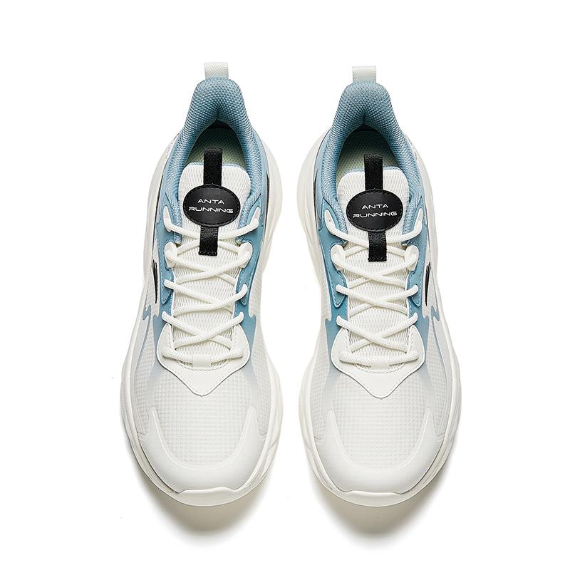 Anta Pantofi de alergare confortabili versatili durabili cu talpă joasă pantofi sport bărbați albastru alb 912345577-1