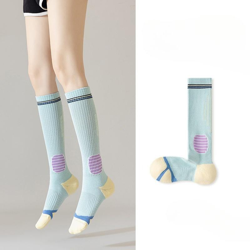 Women Spring and Autumn Yoga Jump Rope Sports Outdoor Cycling Pressure Long Leg Socks