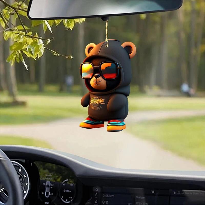Adorable Acrylic Cartoon Car Accessories With Fragrance Ideal For Holiday Decorations