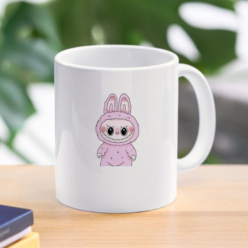Labubu 3D Ceramic Mug The Monsters Creative Cute Milk Coffee Cup For Gift Abubu Home Kitchen Drinkware Mugs