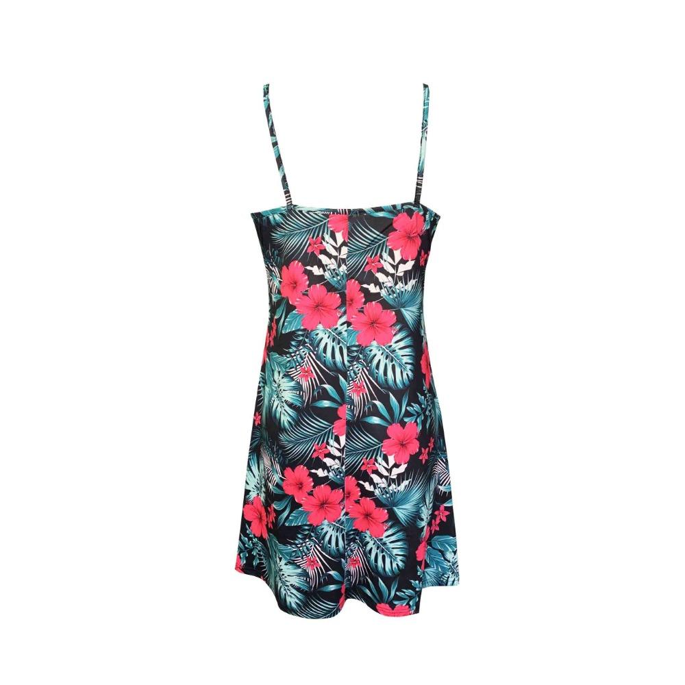 Women's Summer Dress  Floral Boho Maxi Dresses Sleeveless Strap Beach Sun Dresses