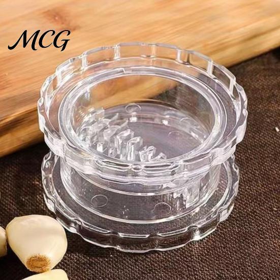 Kitchen Gadget Garlic Press Mincer Tool, Manual Squeeze Crusher for Ginger Cooking Accessory Spices, Plastic And Food Prep