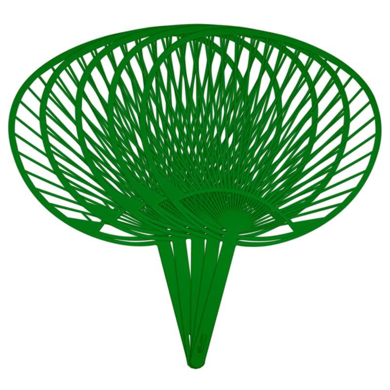 Set of 5 Fan Ribs for DIY Fan Ribs Japanese-Made (Standard Size, Width 242mm, Height 344mm) (Green)