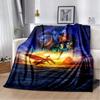 Coperta morbida in peluche Anime Avatar 70x100 cm Morbida Coperta in flanella di agnello Sherpa 3D Regalo per neonati e bambini Plaid Divano Camera da letto