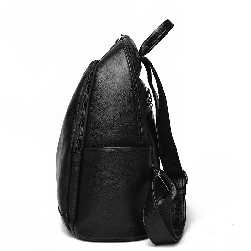 Fashionable PU Leather Backpack with Adjustable Shoulder Straps Simple Design Suitable for Daily Use Travel Shopping and Other Scenarios