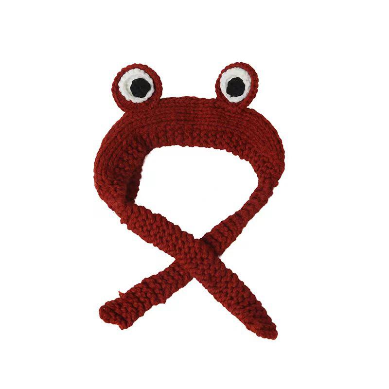 Wintermütze im koreanischen Stil, Frosch-Häkelmütze, gestrickte Mützen, Hüte für Frauen, Geschenk, Baby, Anime-Hut, Fotografie-Requisite, Party