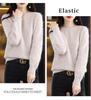 2024 Autumn Winter Women’s Short Mink Velvet Round Neck Pullover - Thick Solid Color Knit Wool Sweater