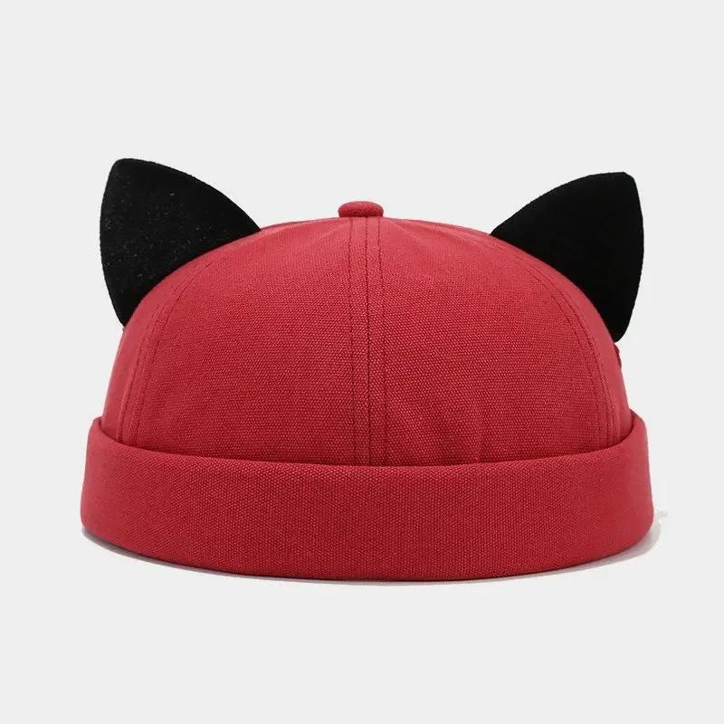 

Spring and Summer Cotton Cartoon Docker Cap Brimless Hat Skullies Beanie Hats Landlord Sailor Cap Men and Women 06 56-60cm wear