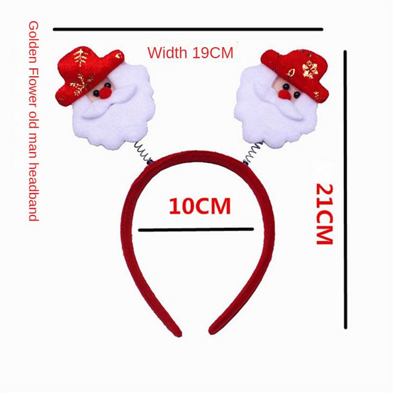 Christmas Headband Decoration For Kids Adult Cute Santa Elk Xmax Hair Accessories Costume Prop Christmas Decoration 2024 Navidad