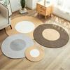 Hand-Woven Cotton Rope Woven Carpet Natural Style Floor Rug Soft Round Floor Mat  home decoration