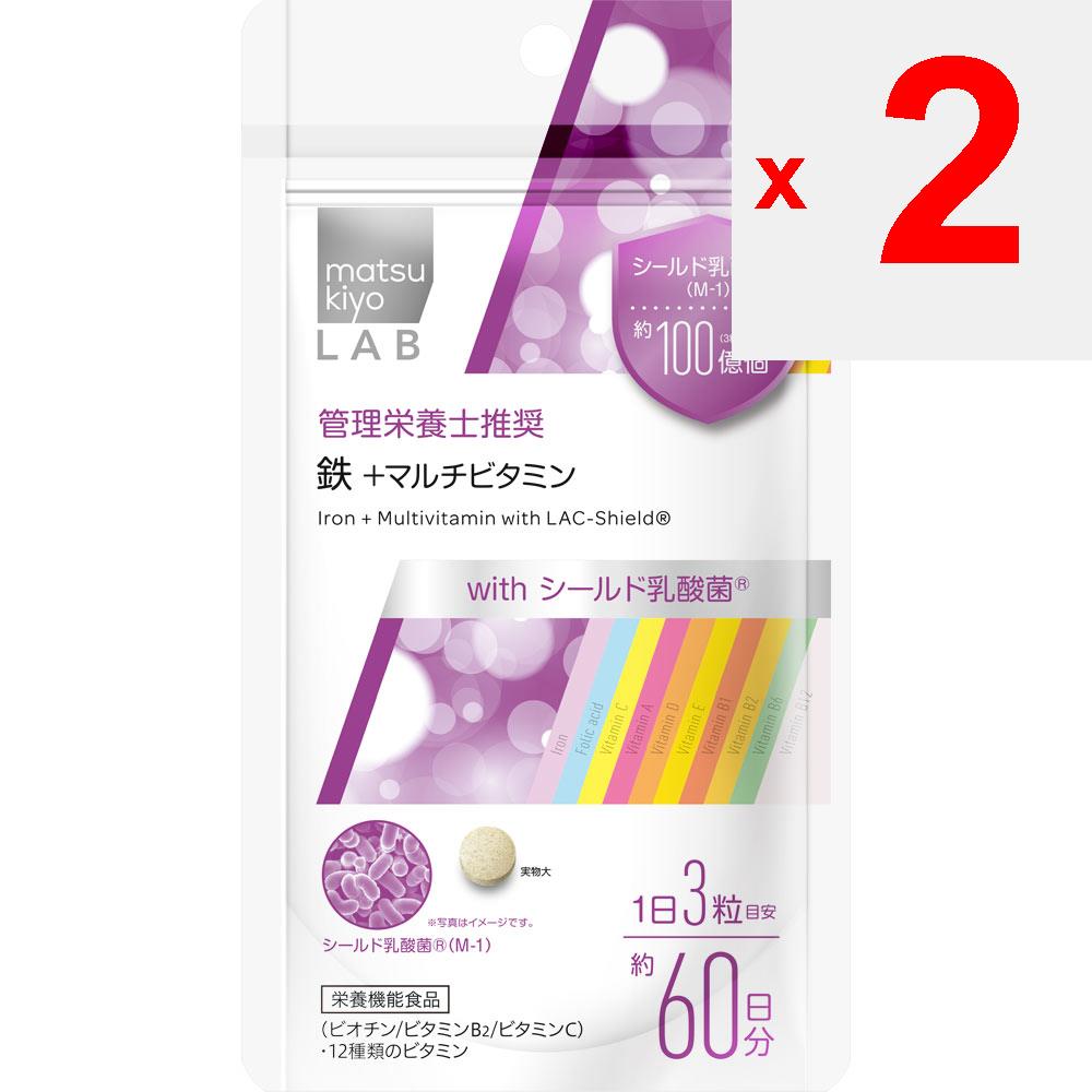 LAB LAB Iron + Multivitamin with Shielded Lactic Acid Bacteria 180 Capsules Comprehensive Vitamins Vitamins Comprehensive Vitamins