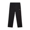 Comfortable Simple Logo Solid Color Breathable Straight Loose Versatile Casual Knitted Sports Pants Unisex Pants Black AKLVB57-1