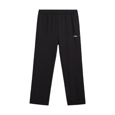 Bequeme Einfaches Logo Einfarbig Atmungsaktiv Gerade Locker Vielseitig Lässige Strick-Sporthose Unisex-Hose Schwarz AKLVB57-1