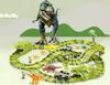 Dinosaur Racetrack Mega Park Construction Set 240 Pieces XXL