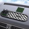Dashboard Anti Slip Mat with Phone Holder 360-Degree Rotation Dashboard Mount Built-in Parking Number Plate Secure Phone Holder for Driving