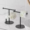 Household Towel Rack Countertop Vertical Floor To Floor Towel Rod Bathroom Toilet Tissue Racks Kitchen Holder T-shaped Rag Shelf