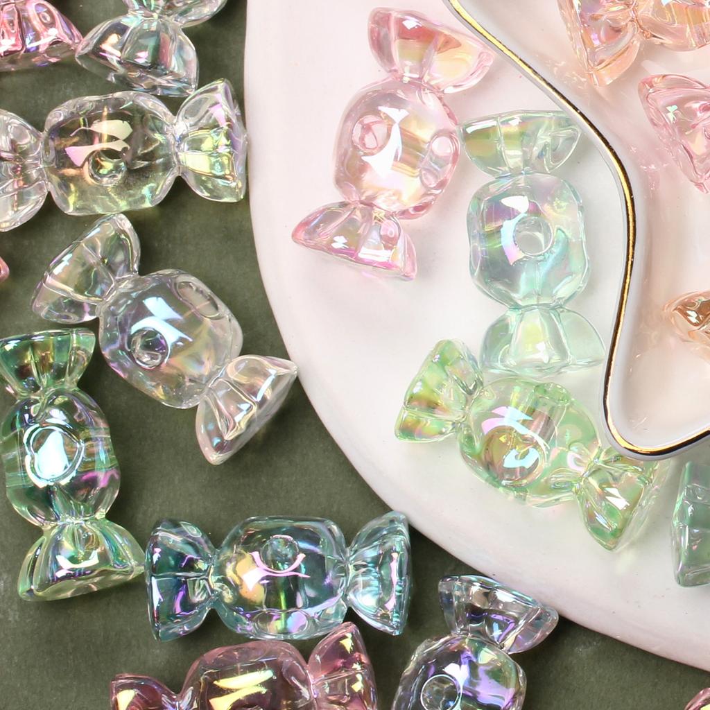 Acryl 12,5*29,1mm Lose Perlen candy Gelee Farbe DIY Schmuck Zubehör 10 stücke Für Armband Ohrring Herstellung